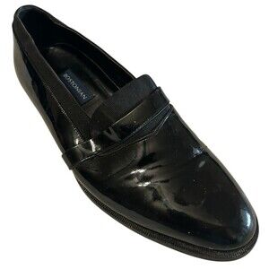 Bostonian Florentine Tuxedo Black Patent  Loafers Men Dress Shoes Italy Size 10M